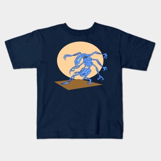 Blue Bone Spider Kids T-Shirt